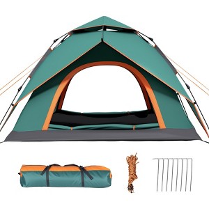 SUGIFT 4-Person 2-in-1 Instant Pop-Up Camping Tent with Detachable Rainfly, Waterproof & Dual Mesh Doors - 1 of 4