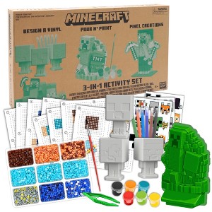 Tara Toy: 3-In-1 Activity Set - Minecraft - Craft Kit, 3 DIY Creations: Kids 6+ - 1 of 4
