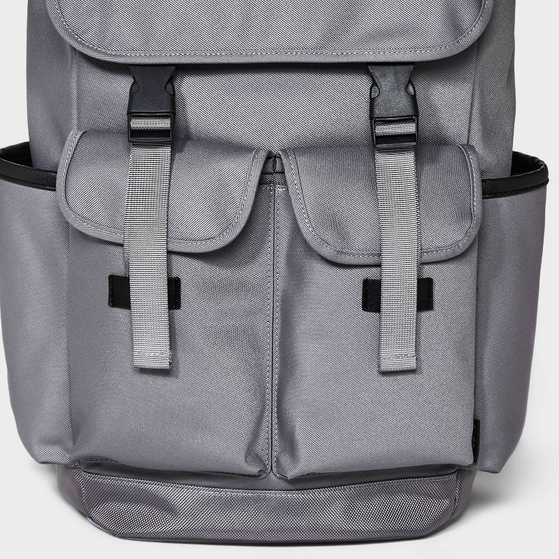 Men&#39;s 18.5&#34; Backpack with Buckles - Goodfellow &#38; Co&#8482; Gray, 6 of 7