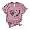 Simply Sage Market Gigi Heart Outline Short Sleeve Tee - 2 of 4