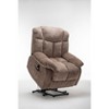 NicBex Corduroy Swivel Barrel Chair, Comfy Accent Sofa Chair with Thick Cushions for Bedroom, Office, Hotel - 3 of 4