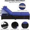 Patio Lounge Chairs, Outdoor PE Wicker Chaise Lounge Set of 2, Chaise Lounge Chair Outdoor - 4 of 4