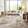 Faux Wool  Modern Abstract Machine Washable Area Rug Non Slip Soft Floor Carpet Low Pile Rug Foldable Nursery Rug for Bedroom - 4 of 4