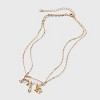 Pearl Pin with Heart and Bow Charm Necklace - Wild Fable™ Gold - 2 of 3