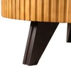NicBex Cylinder Coffee Table Set of 2 Simple Wooden End Table with Vertical Texture Relief Design for Living Room, Bedroom - 3 of 4
