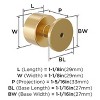 Amerock Balon Round Knob for Cabinets, Drawers, and Furniture - 3 of 4