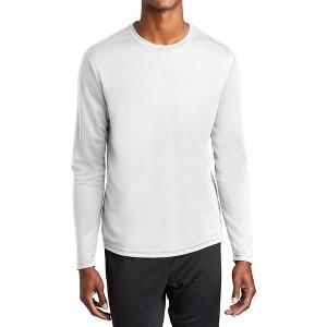 Mafoose Men's Casual Lightweight PosiCharge RacerMesh Moisture-Wicking Long Sleeve T-shirt - 1 of 4