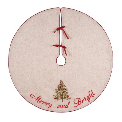 C&F Home Tree Ribbon Art Tree Skirt