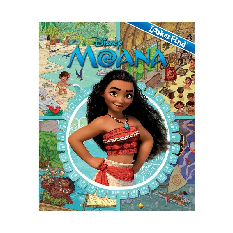 Disney Moana: Look and Find - by  Pi Kids (Hardcover), 1 of 5
