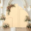 GAOMON Half Moon Arch Cover Backdrop Wedding Arch Backdrop Stand Cover Fitting Backdrop Arch Cover - 3 of 4
