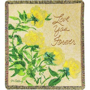 Manual Woodworks and Weavers Keepsake Throw 50x60 – Love You Forever Inspirational Blanket - 1 of 3