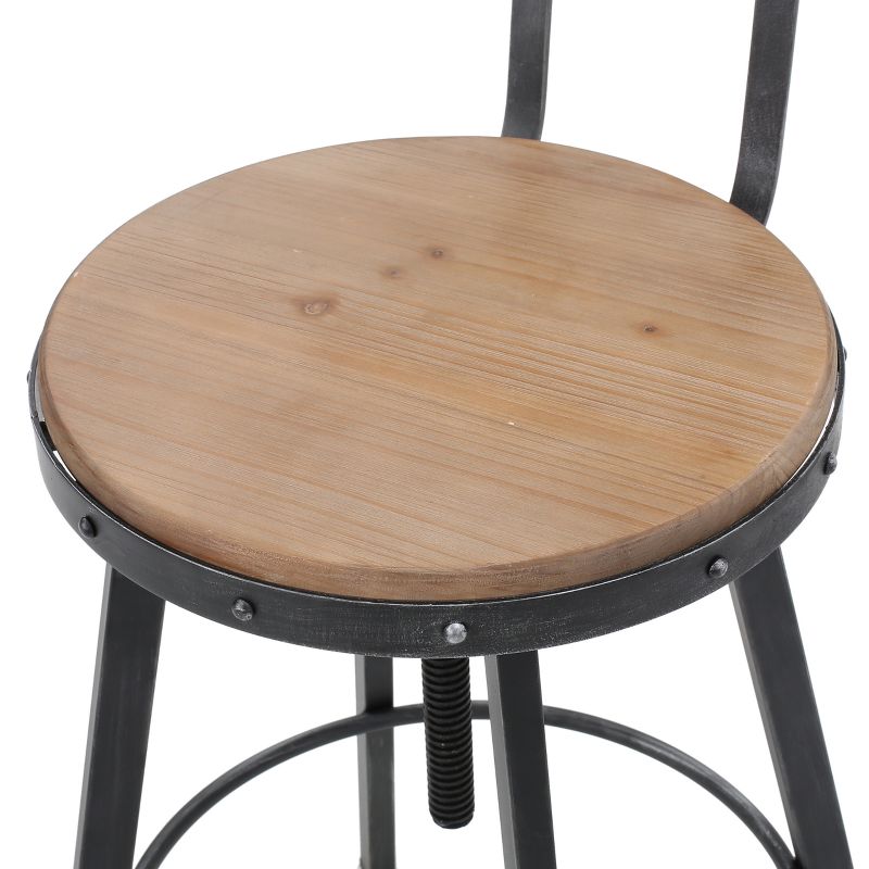Fenix Wooden Barstool Antique - Christopher Knight Home, 4 of 8