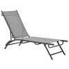 vidaXL Sun Loungers 2 pcs Textilene and Steel - 2 of 4