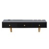 47" Floating Shelf With Drawer Multi-Purpose Wall-Mounted Vanity Table Cosmetic Mounted Desk Floating Table Make Up Desk for Bedroom Bathroom - 2 of 4