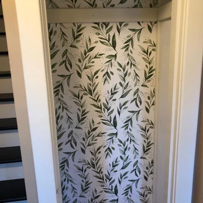user image by guest review, RoomMates Olive Branch Olive Magnolia Home Wallpaper Green