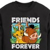 Boys' - Disney - Simba Pumbaa, & Timon Graphic Long Sleeve Fleece Sweatshirt - 2 of 4