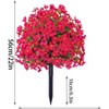 Acekool Set of UV Resistant Artificial Outdoor Bushes with Ground Spikes, Realistic Shrubs for Garden, Porch, Indoor/Outdoor - 2 of 4