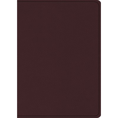 ESV Study Bible, Large Print (Bonded Leather, Burgundy) - (Leather Bound)