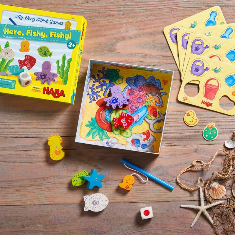 HABA My Very First Games - Here Fishy Fishy! Magnetic Fishing Game (Made in Germany), 2 of 12