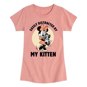 Girls' - Disney - Minnie Mouse Fitted Short Sleeve Graphic T-Shirt - 1 of 4