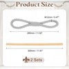 Unique Bargains Cotton Hand-Woven Decorative Drape Curtain Tiebacks with Wood Club - 2 of 4