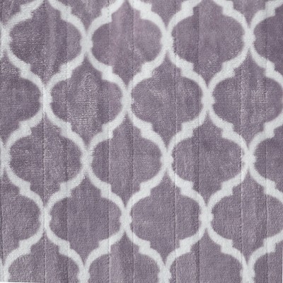 Lavender Electric Heated Ogee Oversized Throw Blanket