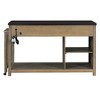 YOOCOZZ MDF Extendable and Multi-Functional Kitchen Island on Wheels with Storage and Built-In Power Outlets - 3 of 4