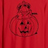 Men's - Garfield - Halloween Pumpkin Art Long Sleeve Graphic T-Shirt - 2 of 3