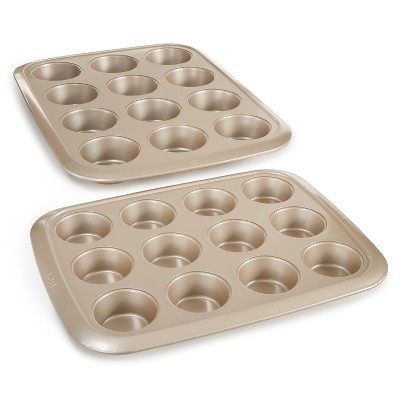 Berghoff Gem Non-stick 3pc Bakeware Set , Small Cookie Sheet, Cupcake Pan  And Loaf Pan : Target