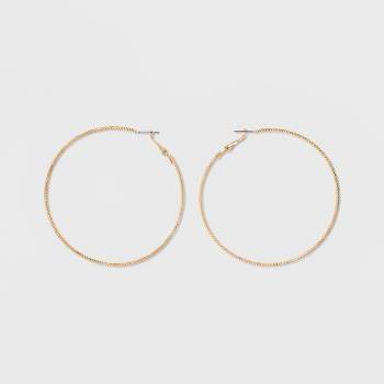 Textured Hoop Earrings - A New Day™