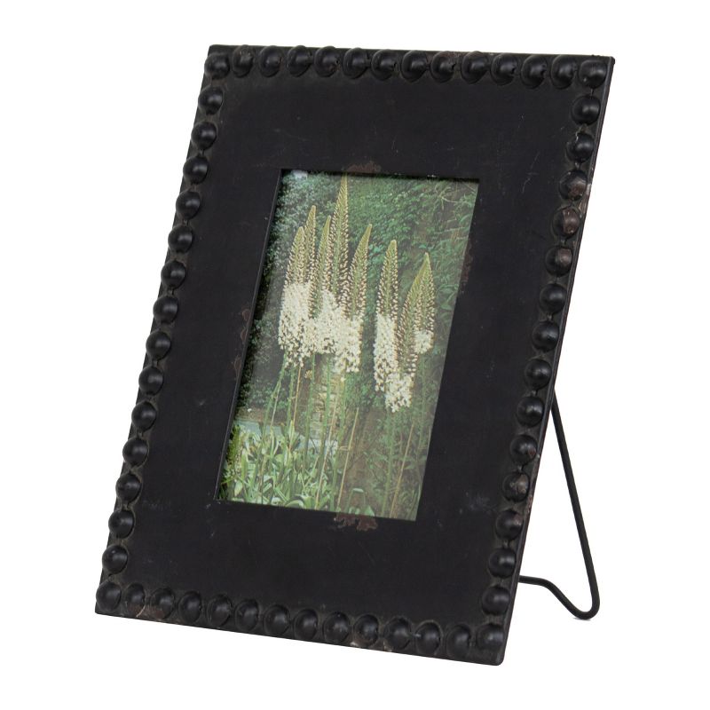 Beaded 5x7 Inch Metal Decorative Picture Frame - Foreside Home & Garden, 3 of 8
