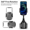 Itopfox Universal Adjustable Gooseneck Car Cup Holder Phone Mount for iPhone, Samsung, Huawei, LG, Sony - Secure & Stable - 2 of 4