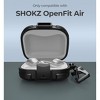 Dexnor for SHOKZ OpenFit Air Case with Drop-Proof Lock, Shockproof Cases with Carabiner & Keyring & Cleaner Kit（Charger not Included）Black - 2 of 3
