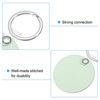 Unique Bargains PU Leather Keychain Blanks with Key Rings for DIY Laser Engraving 8 Pcs - 4 of 4