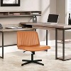 BestMassage Criss Cross Chiar Armless Adjustable Swivel Padded Home Office Desk Chair Wide Seat Computer Task for Home Office - 2 of 4