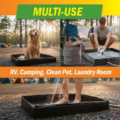 Wakeman Outdoors Foldable Camping Shower Pan Floor