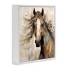 Stupell Industries Brown Horse with Florals, 12" x 12" - 3 of 4