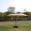 15x9FT Extra-Large Double-Sided Outdoor Patio Umbrella with Crank Lift, UV Protection, Wind Vent & Built-in LED Lights-Coolbibila - 3 of 4
