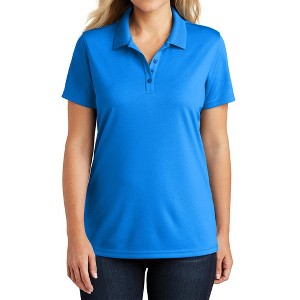 Mafoose Women's Moisture-Wicking Dry Zone Short Sleeve UV Micro-Mesh Polo Shirt - 1 of 4