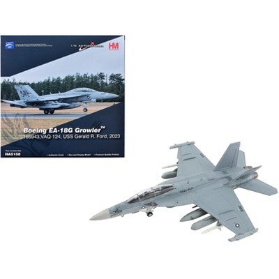 Boeing EA-18G Growler Aircraft "VAQ-142 Gray Wolves" (2023) US Navy "Air Power Series" 1/72 Diecast Model by Hobby Master
