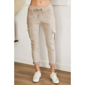 Women's Wide Wale Corduroy Cargo Crinkle Joggers - Venti6 L Women's Wide Wale Corduroy Cargo Crinkle Joggers - Venti6 L