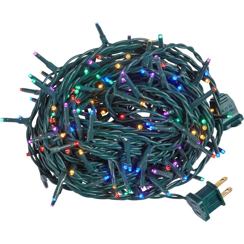 200ct Compact LED Twinkling String Lights with Green Wire - Aurio, 3 of 4