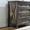 FONTOI Dressers, Tall Dressers with Wood Top and 7 Drawers, Dressers Organizer for Bedroom Entryway Hallway, Brown, 53.94"*31.3"*15.75" - 4 of 4