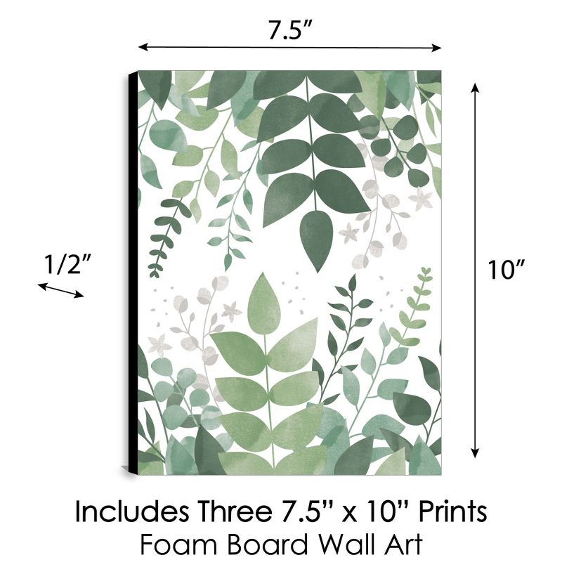 Big Dot of Happiness Boho Botanical - Greenery Wall Art and Room Decor - 7.5 x 10 inches - Set of 3 Prints, 5 of 8