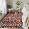 Machine Washable Vintage Floral Printed Area Rug Ultra Thin Non Slip Low Pile Stain Resistant Non Shedding Pet Friendly Floor Rug - 3 of 4