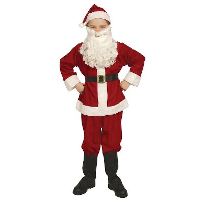 Halco Boys' Economy Santa Suit Costume - Size 4-6 - Red : Target