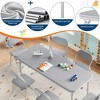 7 Piece Folding Kids Table and Chairs Set, Children Activity Table and Chairs Set for Dining Room,Daycare,Classrooms - 4 of 4