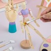 Bright Creations 7" Wooden Hand Model and 8" Posable Wooden Mannequin Figure for Drawing, Adjustable Art Supplies (2-Piece) - 3 of 4