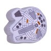Star Wars Millennium Falcon Shaped Gray and White Plush Toddler Pillow - 2 of 4
