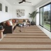 Modern Washable Living Room Rugs, Non Slip Stripped Lines Print Bedroom Carpet, Indoor Stain Resistant Floor Rugs for Dining Room Office - 3 of 4
